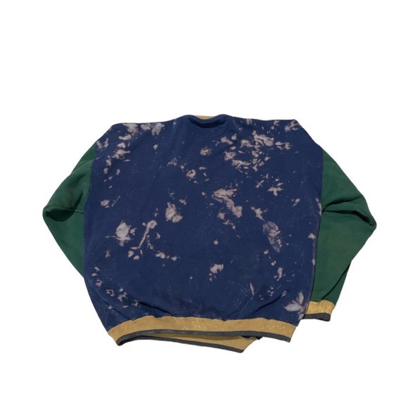 Vintage Acid Wash Illinois Central College Pullover Crewneck, Adult Mens XL - Picture 2 of 2